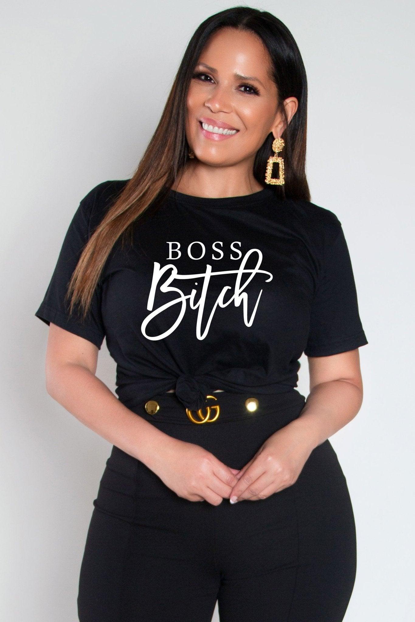 Boss Bitch Unisex Jersey Short Sleeve Tee - MY SEXY STYLES