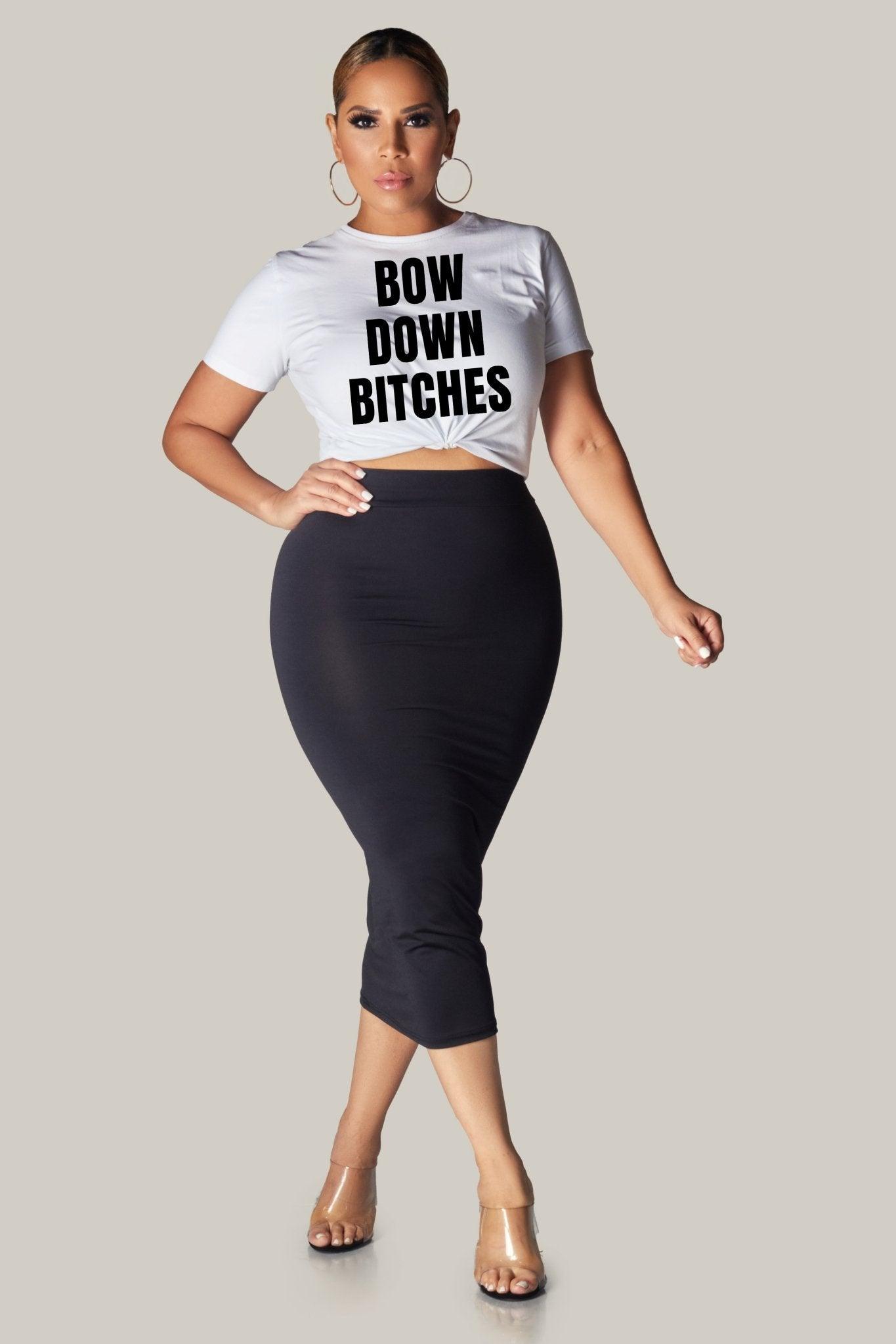 Bow Down Bitches Unisex Jersey Tee - MY SEXY STYLES