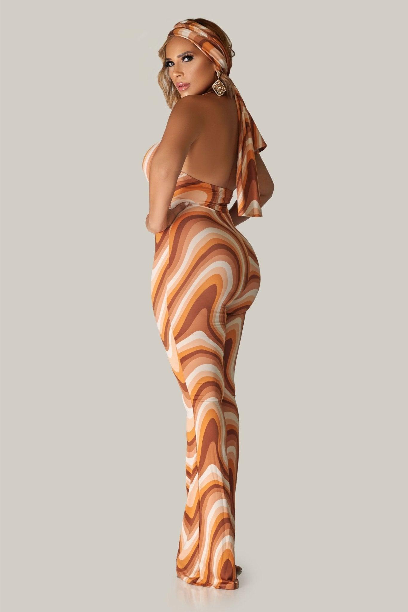 Cabos Sexy Collared Sleeveless Jumpsuit - MY SEXY STYLES