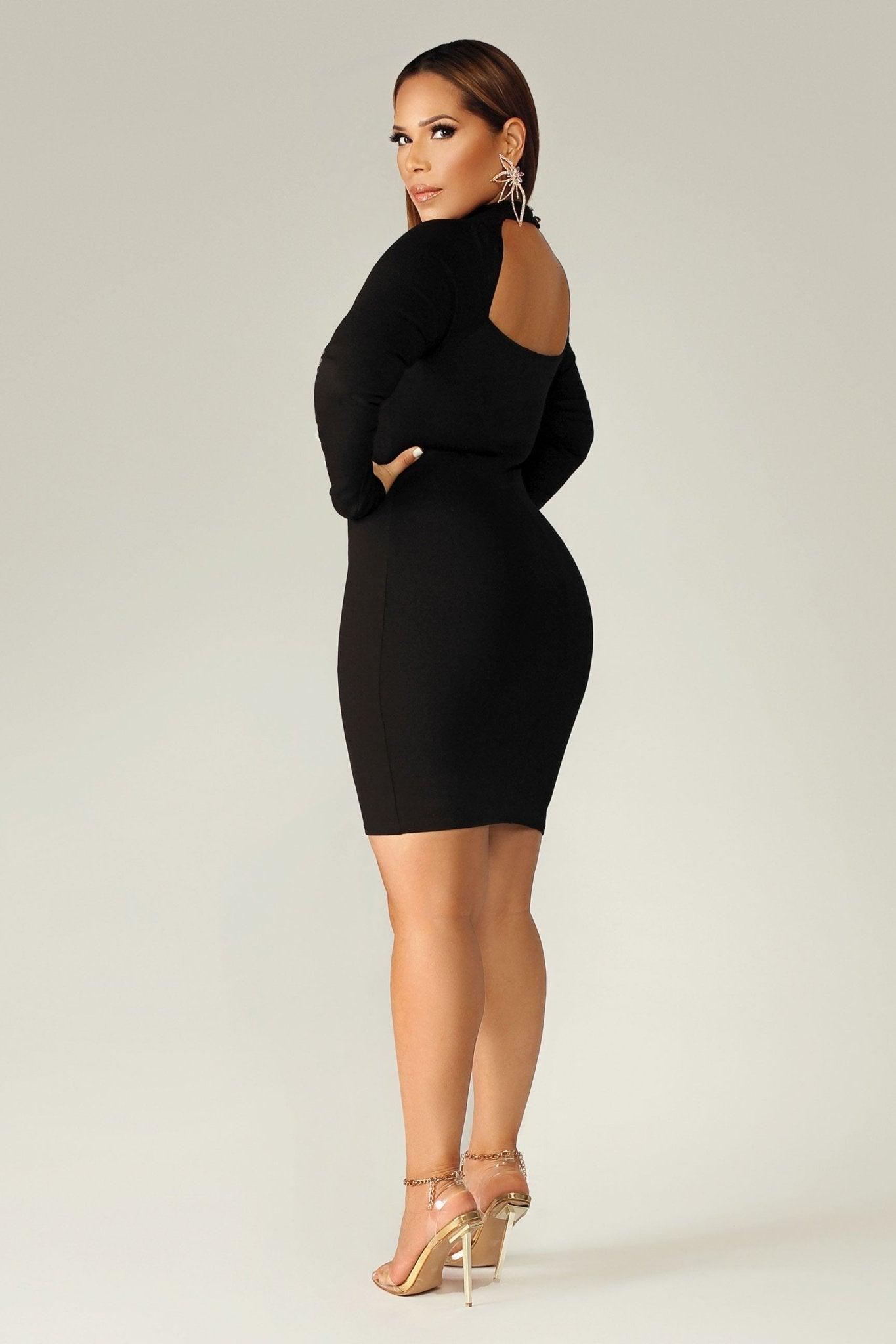 Cameron Choker Neck Dress - MY SEXY STYLES