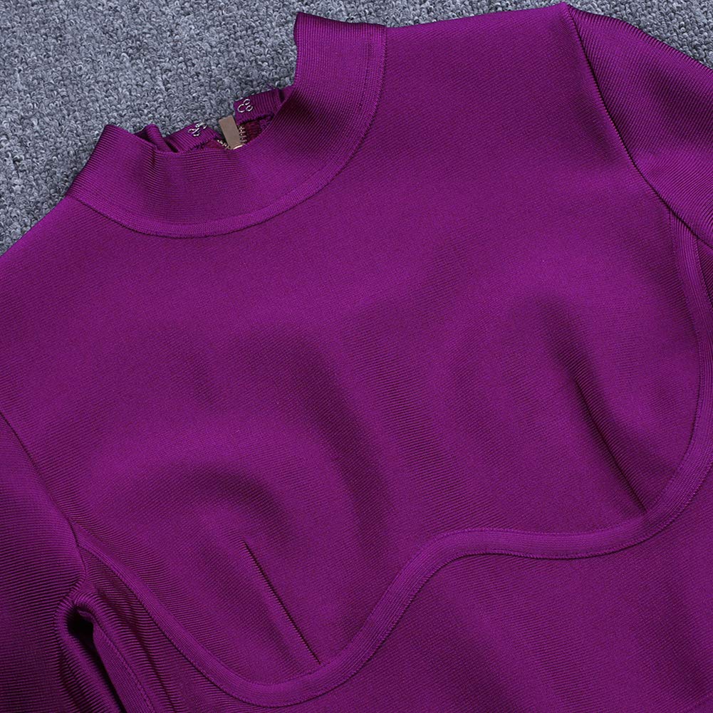 Celeste Long Sleeves Midi Party Bodycon Bandage Dress - MY SEXY STYLES