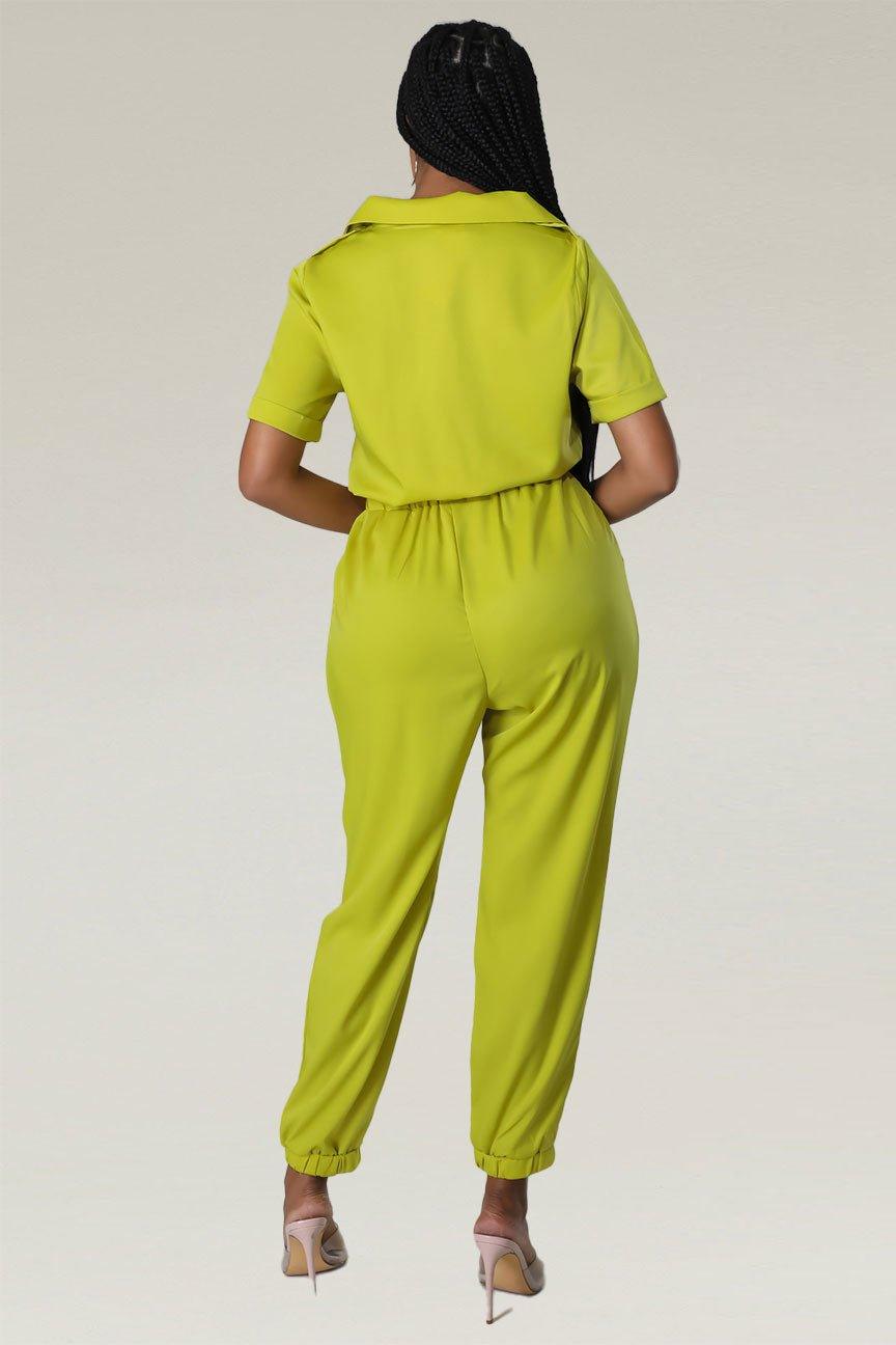 Chic Days Button Down Jumpsuit - MY SEXY STYLES