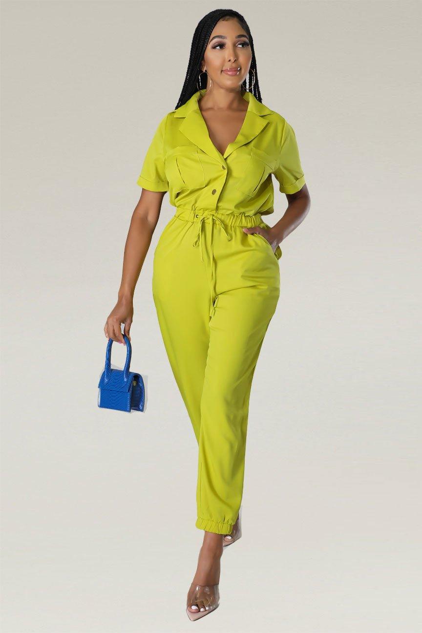 Chic Days Button Down Jumpsuit - MY SEXY STYLES