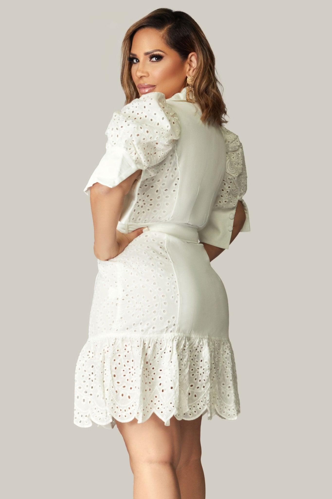 Collins Elegant Belted Mini Dress - MY SEXY STYLES