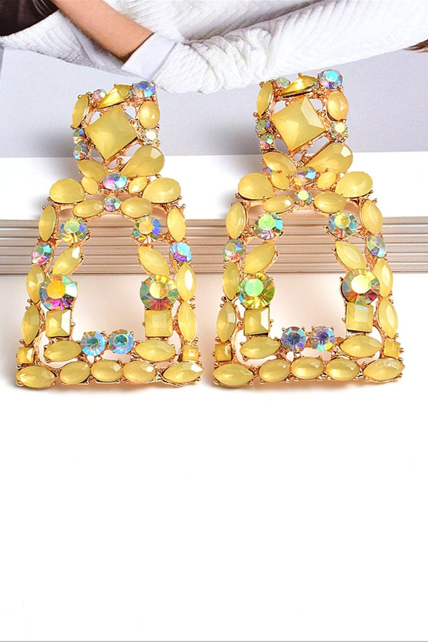 Colored Stones Fashion Earrings - MY SEXY STYLES