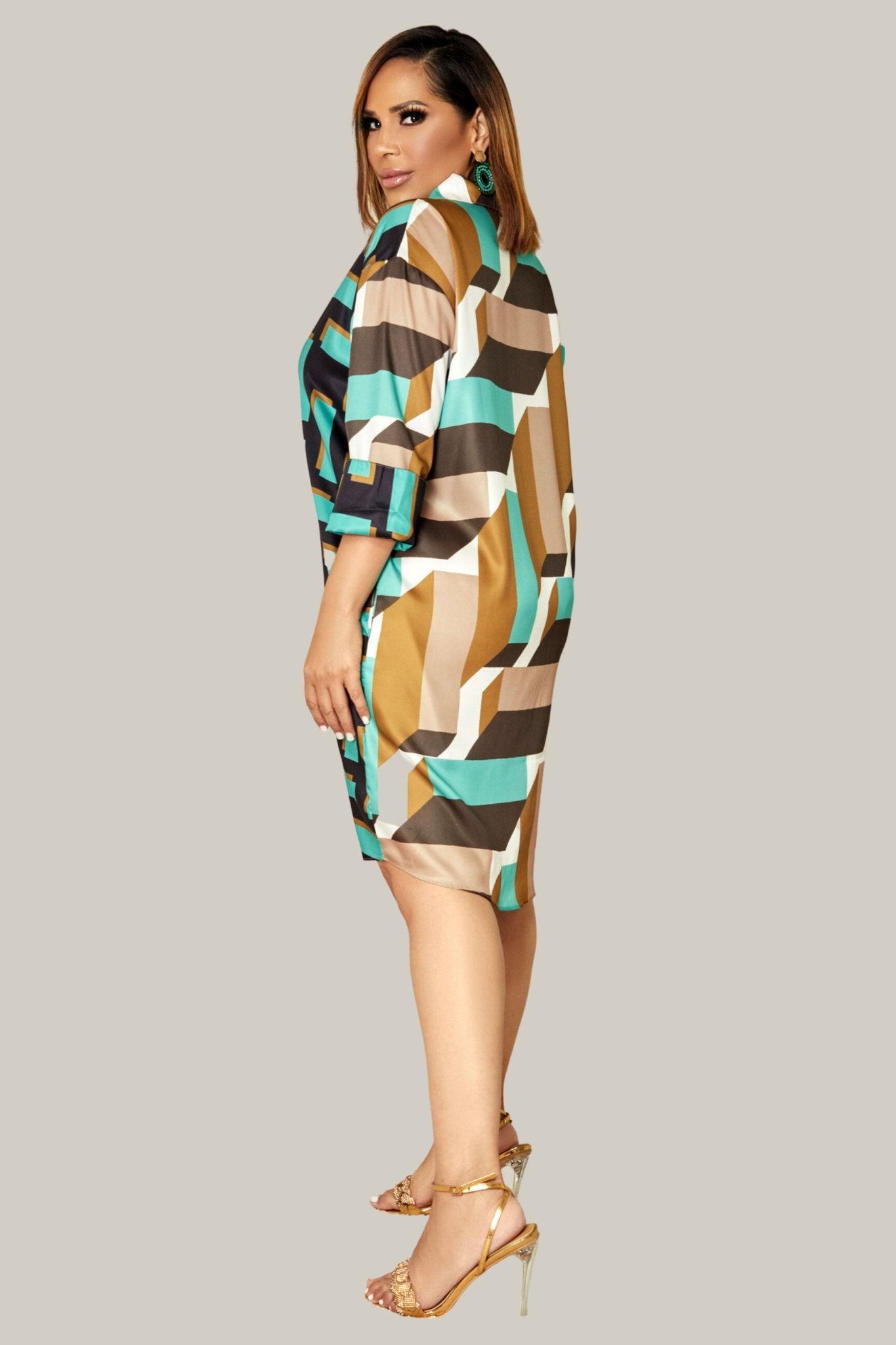 Fidelia Shirt Dress - MY SEXY STYLES