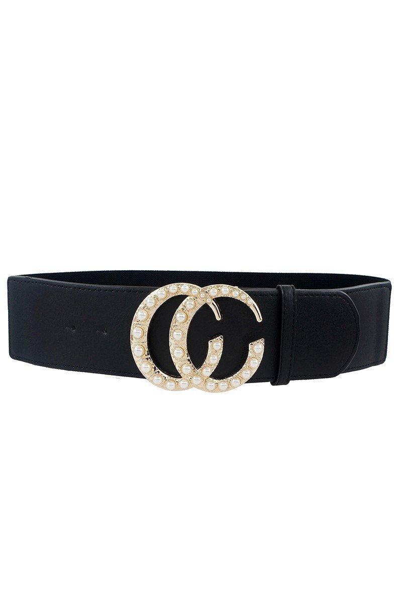 Gabrielle Interlocking CC Oversized Multi Pearl Fashion Belt - MY SEXY STYLES