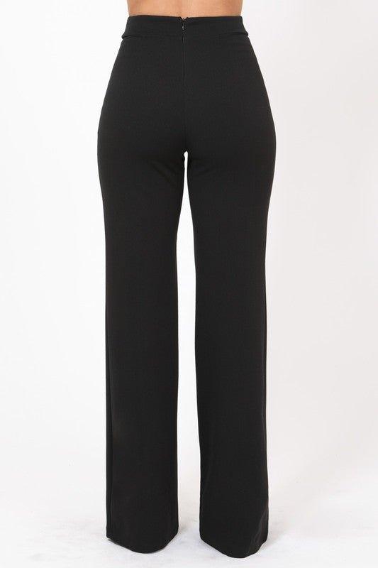 Gina Oversized CG Buckle High Waist Pants - MY SEXY STYLES