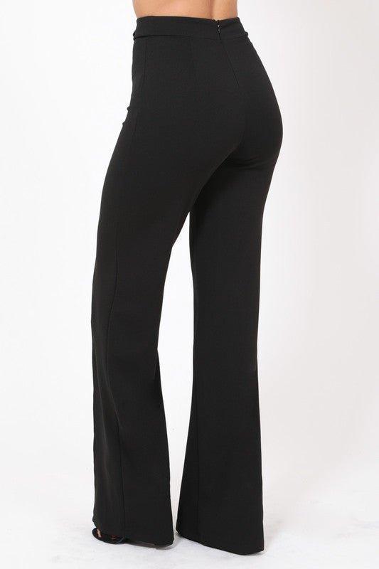 Gina Oversized CG Buckle High Waist Pants - MY SEXY STYLES