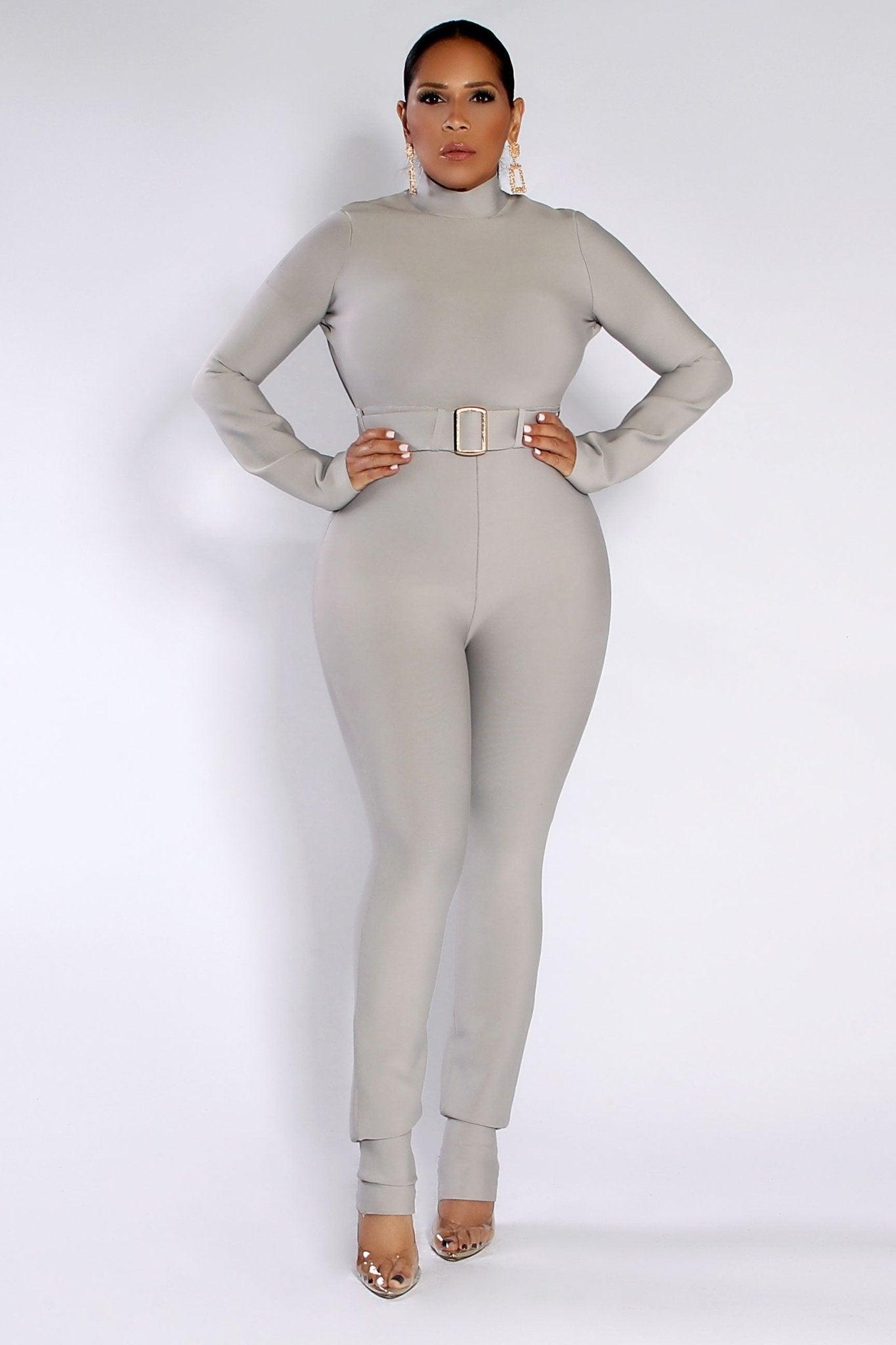 Giovanna Belted Bandage Jumpsuit - MY SEXY STYLES