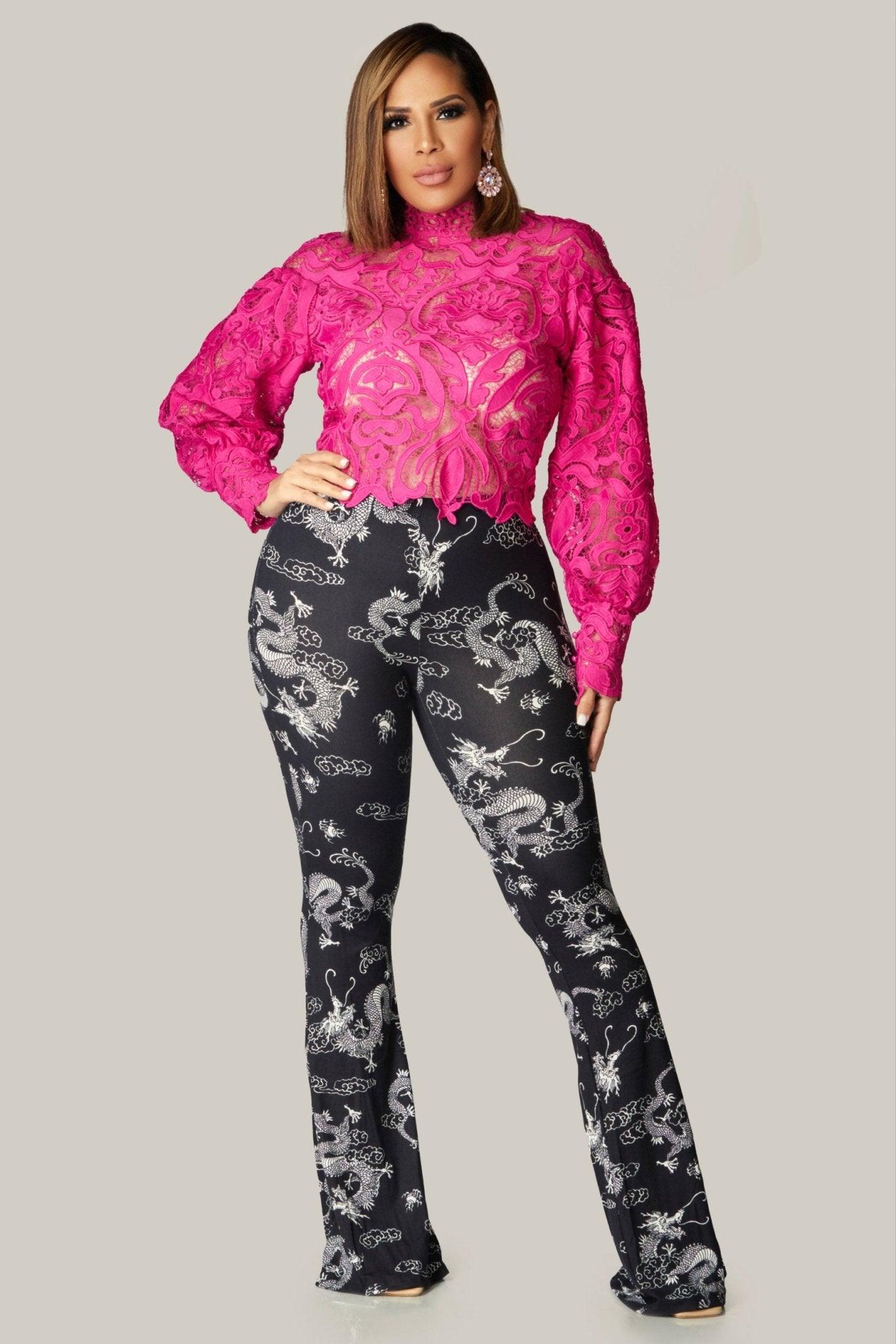 Grace Sophisticated Boutique Crochet Lace Blouse - MY SEXY STYLES