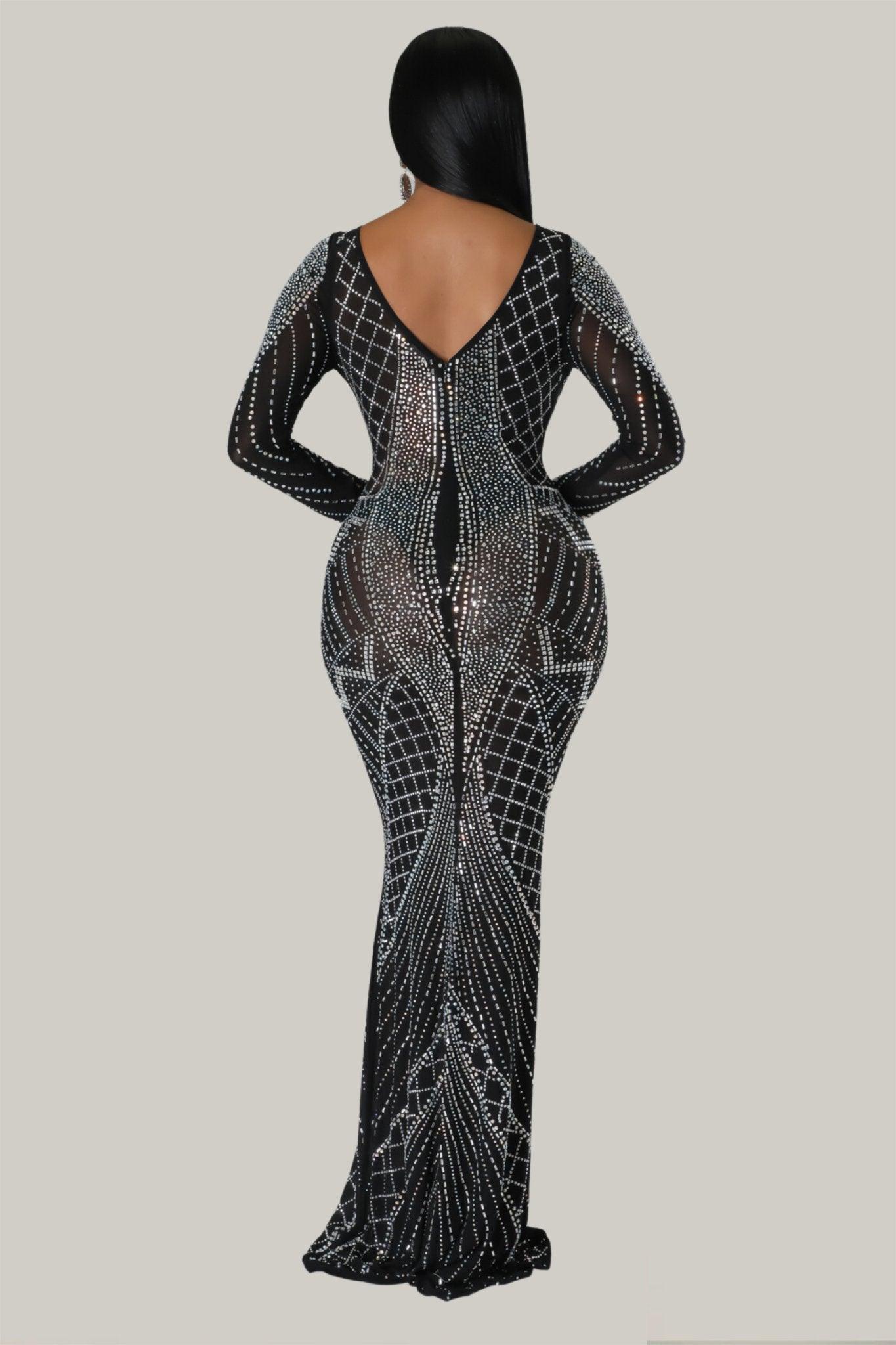 Jade Gala Studded Maxi Dress - MY SEXY STYLES