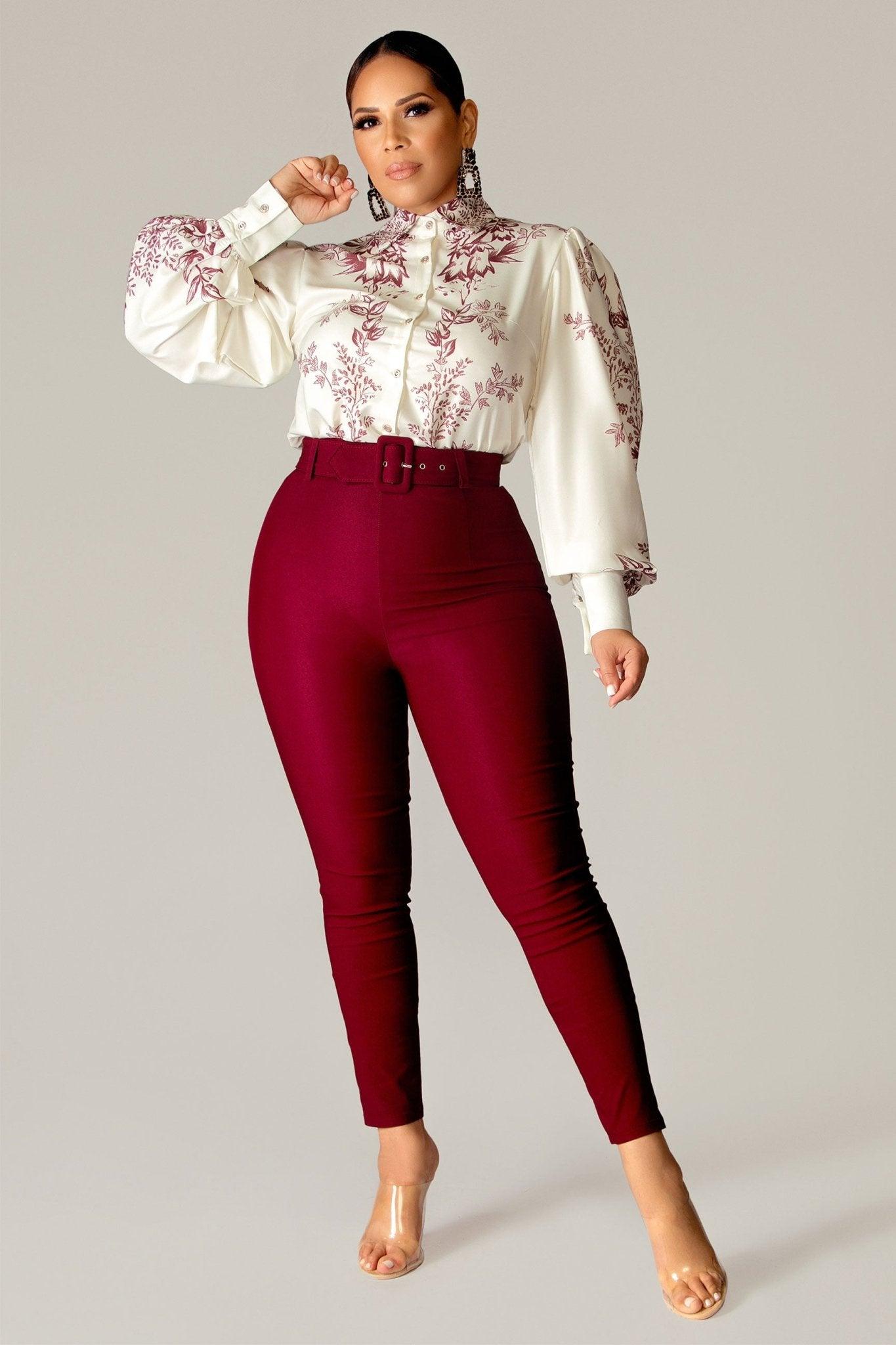 Karoline Puff Long Sleeves Shirt - MY SEXY STYLES