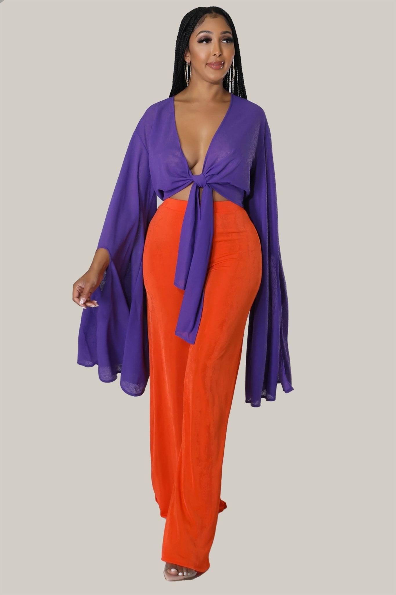 Kathryn Oversized Sleeves Top - MY SEXY STYLES