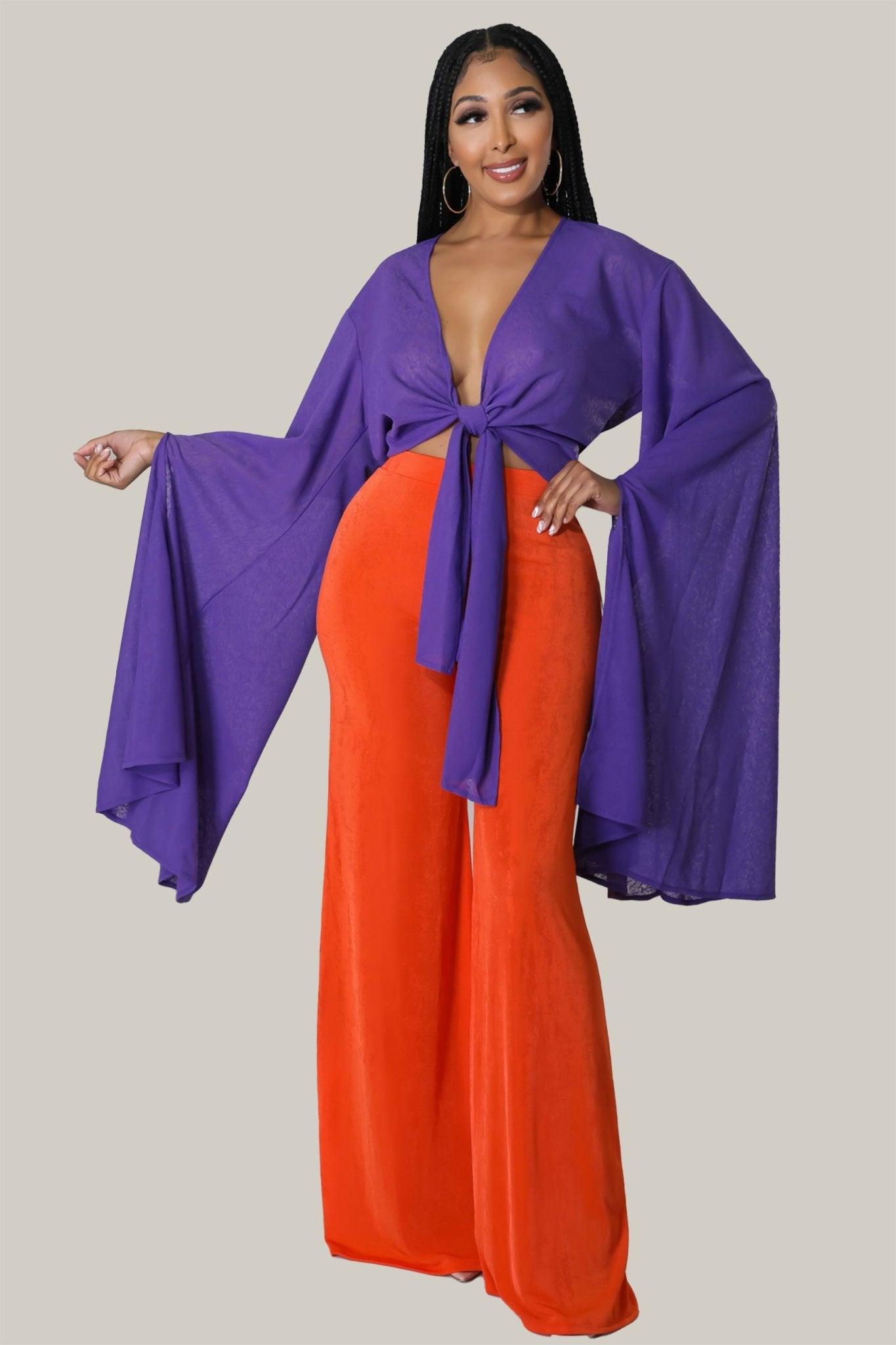 Kathryn Oversized Sleeves Top - MY SEXY STYLES