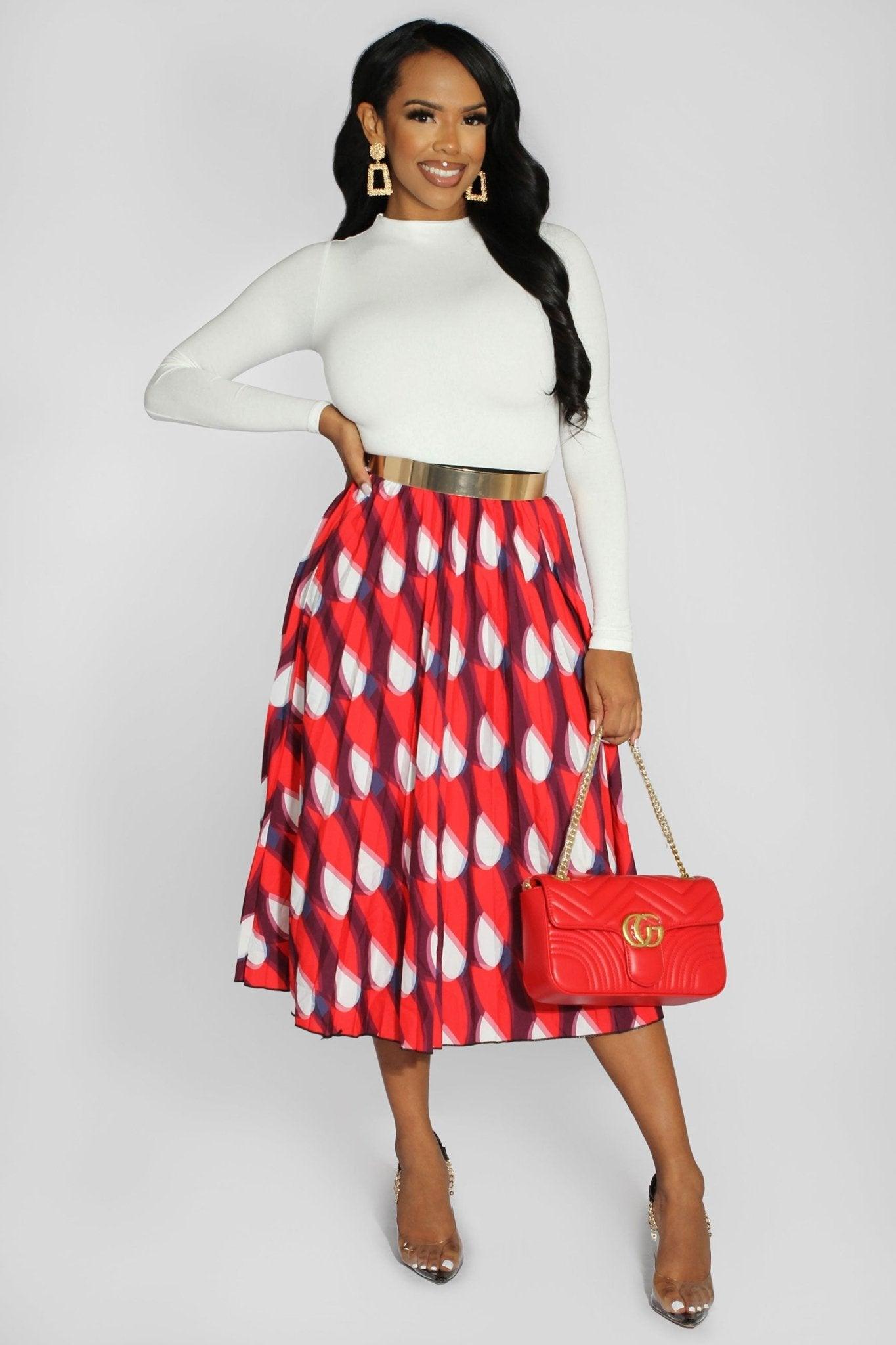 Kehlani ONE SIZE FITS ALL Pleated Skirt - MY SEXY STYLES