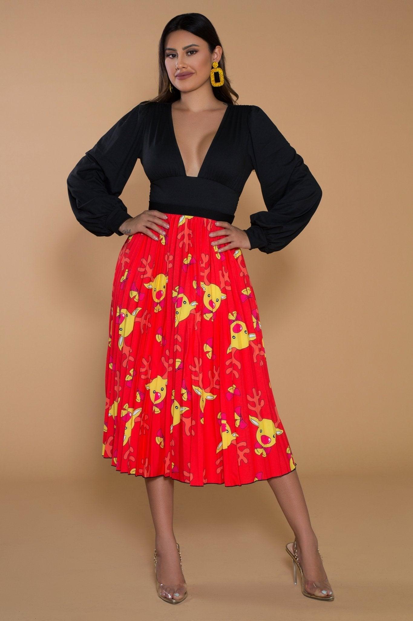 Kehlani ONE SIZE FITS ALL Pleated Skirt - MY SEXY STYLES