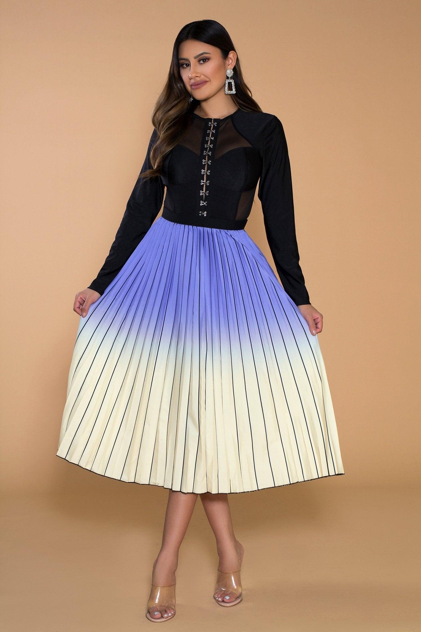 Kehlani ONE SIZE FITS ALL Pleated Skirt - MY SEXY STYLES