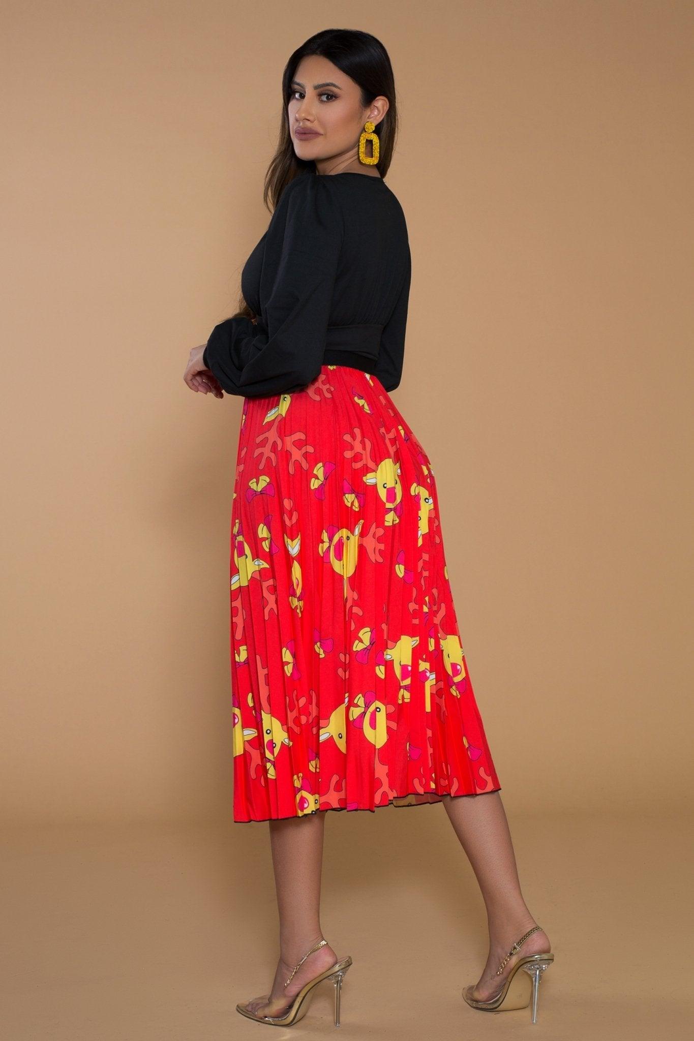 Kehlani ONE SIZE FITS ALL Pleated Skirt - MY SEXY STYLES