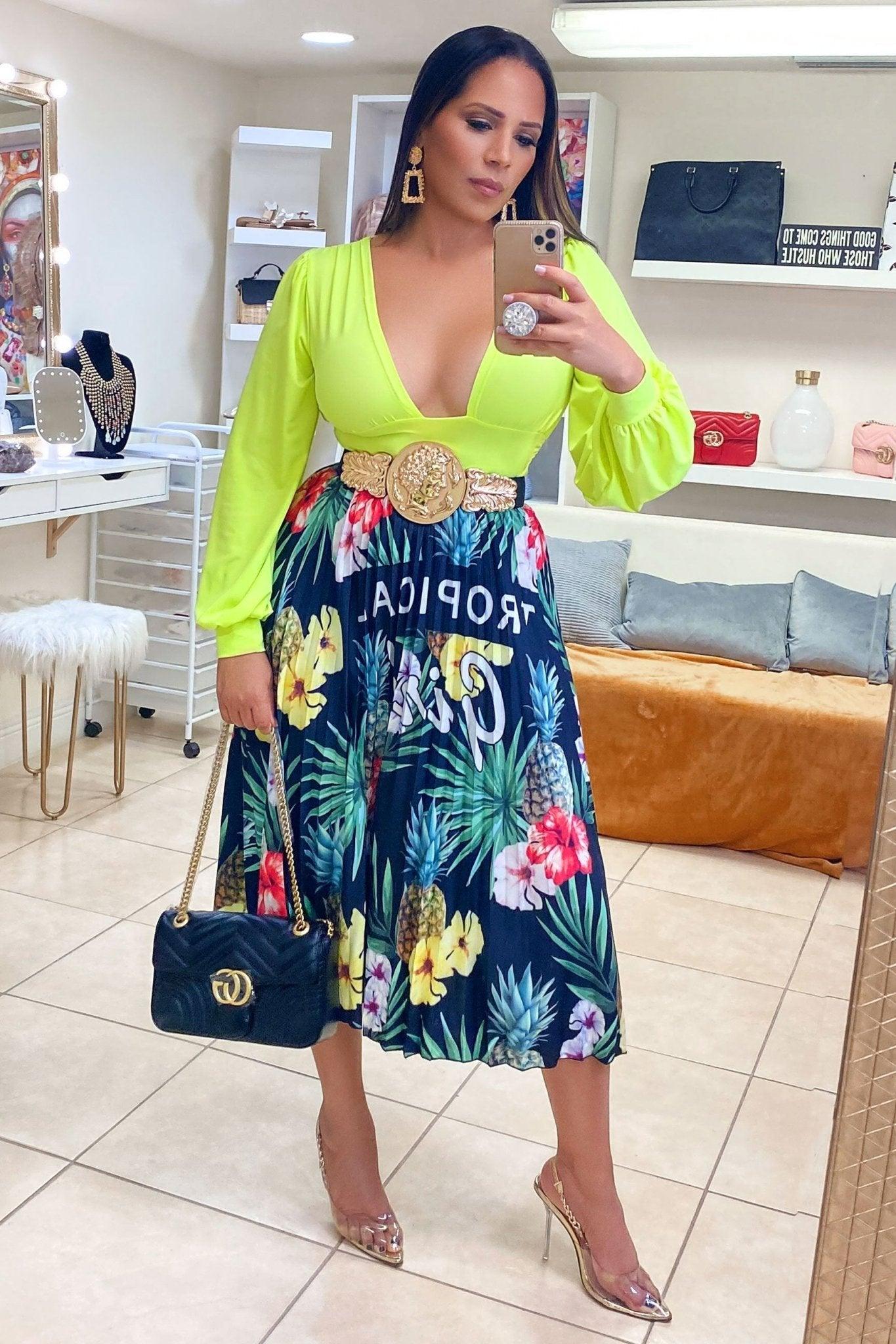 Kehlani ONE SIZE FITS ALL Pleated Skirt - MY SEXY STYLES