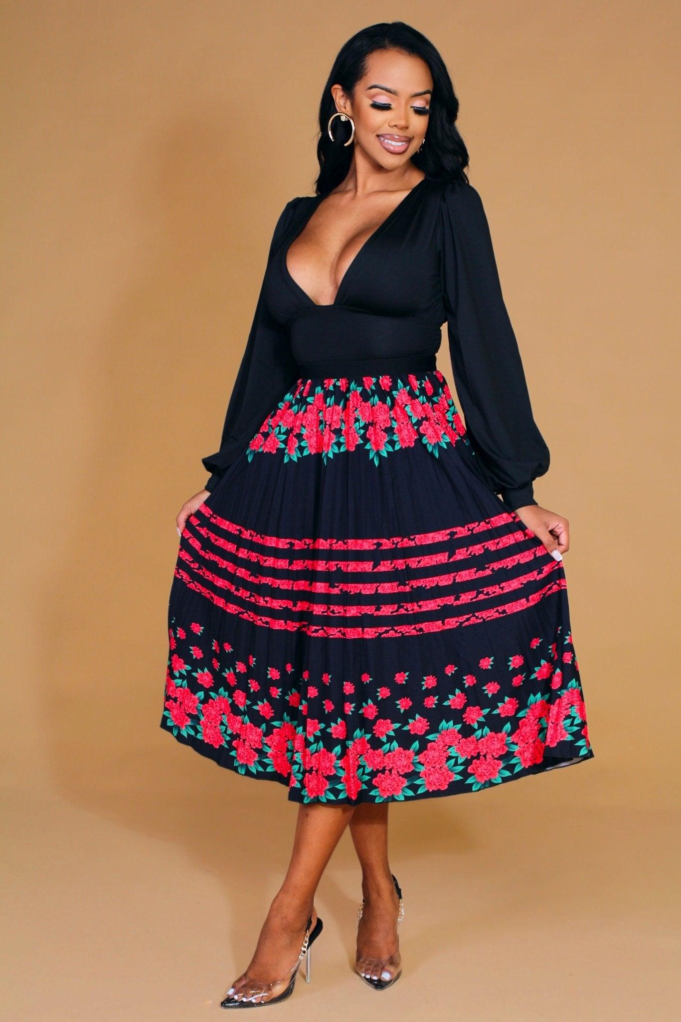 Kehlani ONE SIZE FITS ALL Pleated Skirt - MY SEXY STYLES