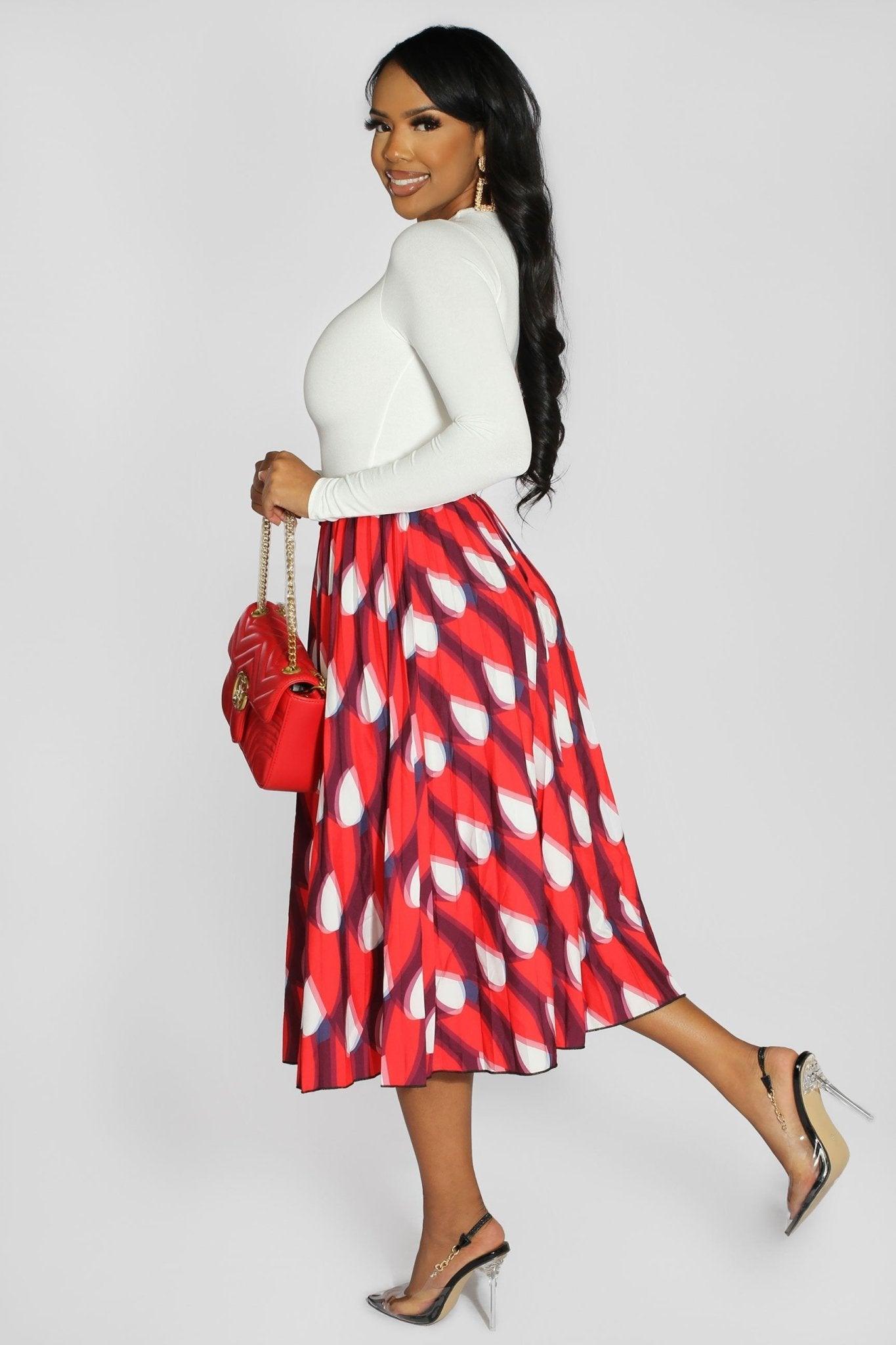 Kehlani ONE SIZE FITS ALL Pleated Skirt - MY SEXY STYLES
