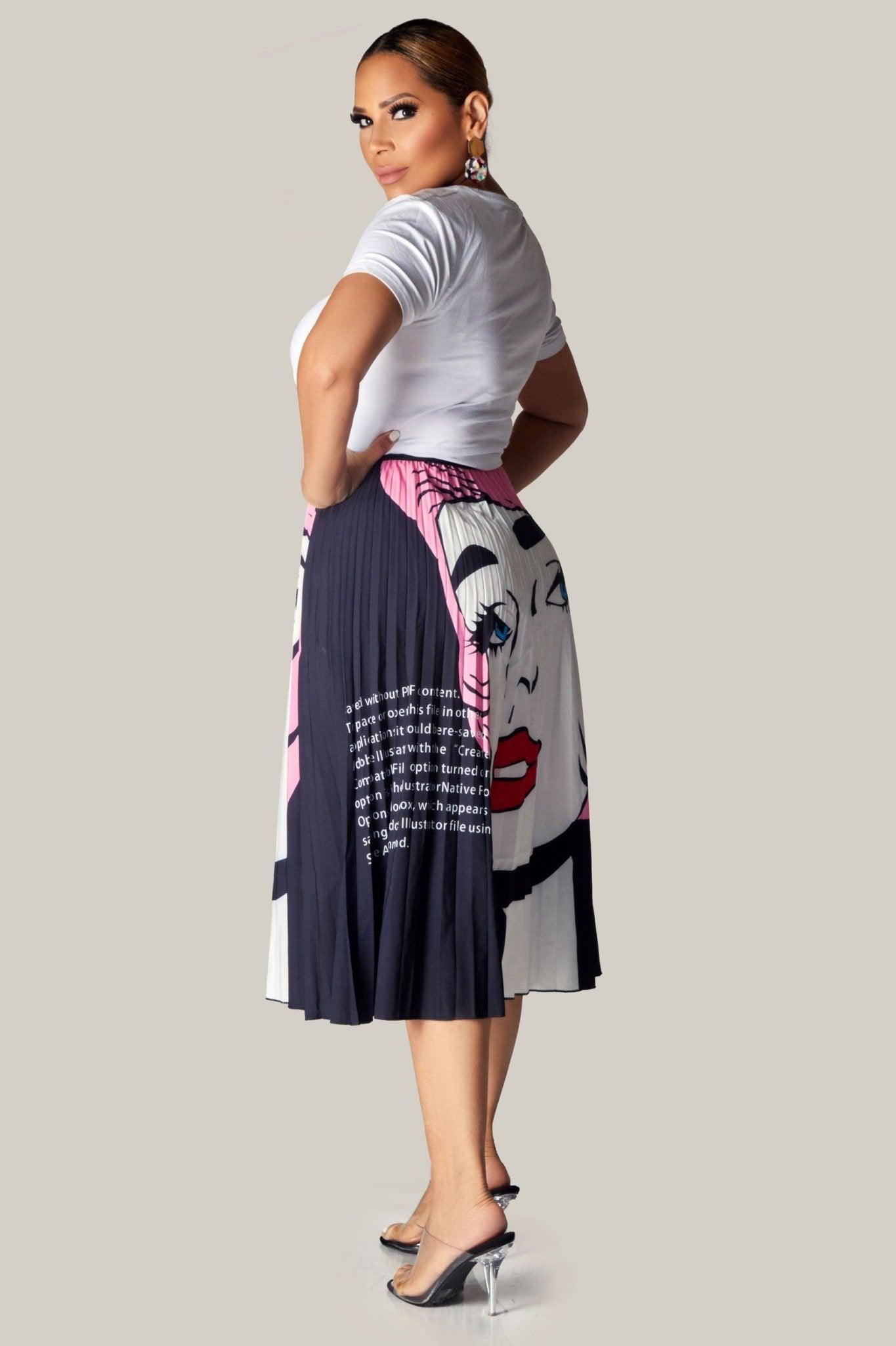 Kehlani ONE SIZE FITS ALL Pleated Skirt - MY SEXY STYLES