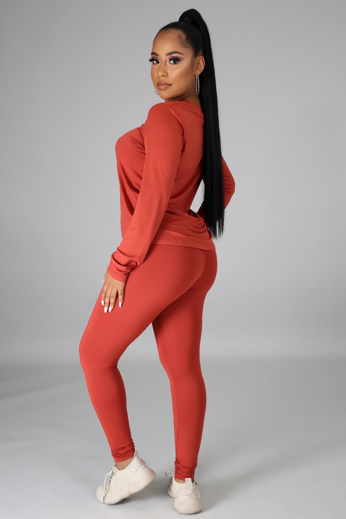 Kiara Long Sleeves Top and Leggings Set - MY SEXY STYLES