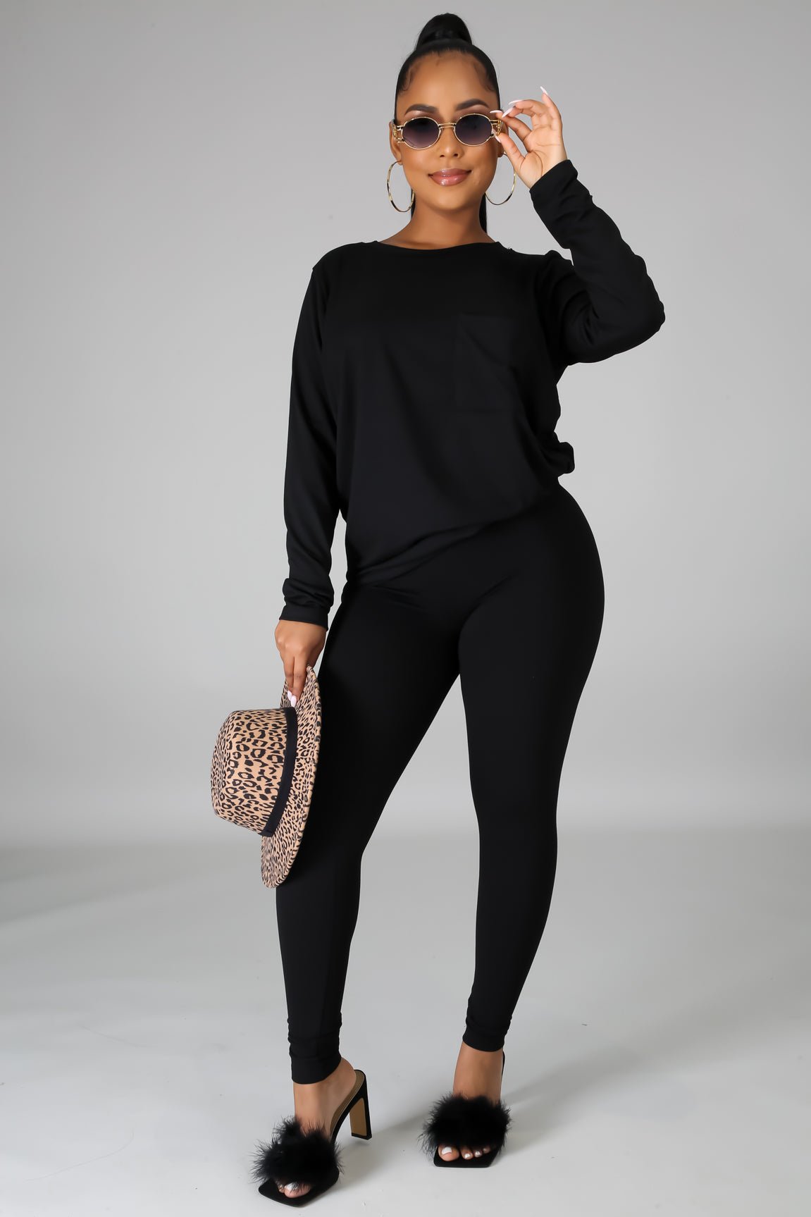Kiara Long Sleeves Top and Leggings Set - MY SEXY STYLES