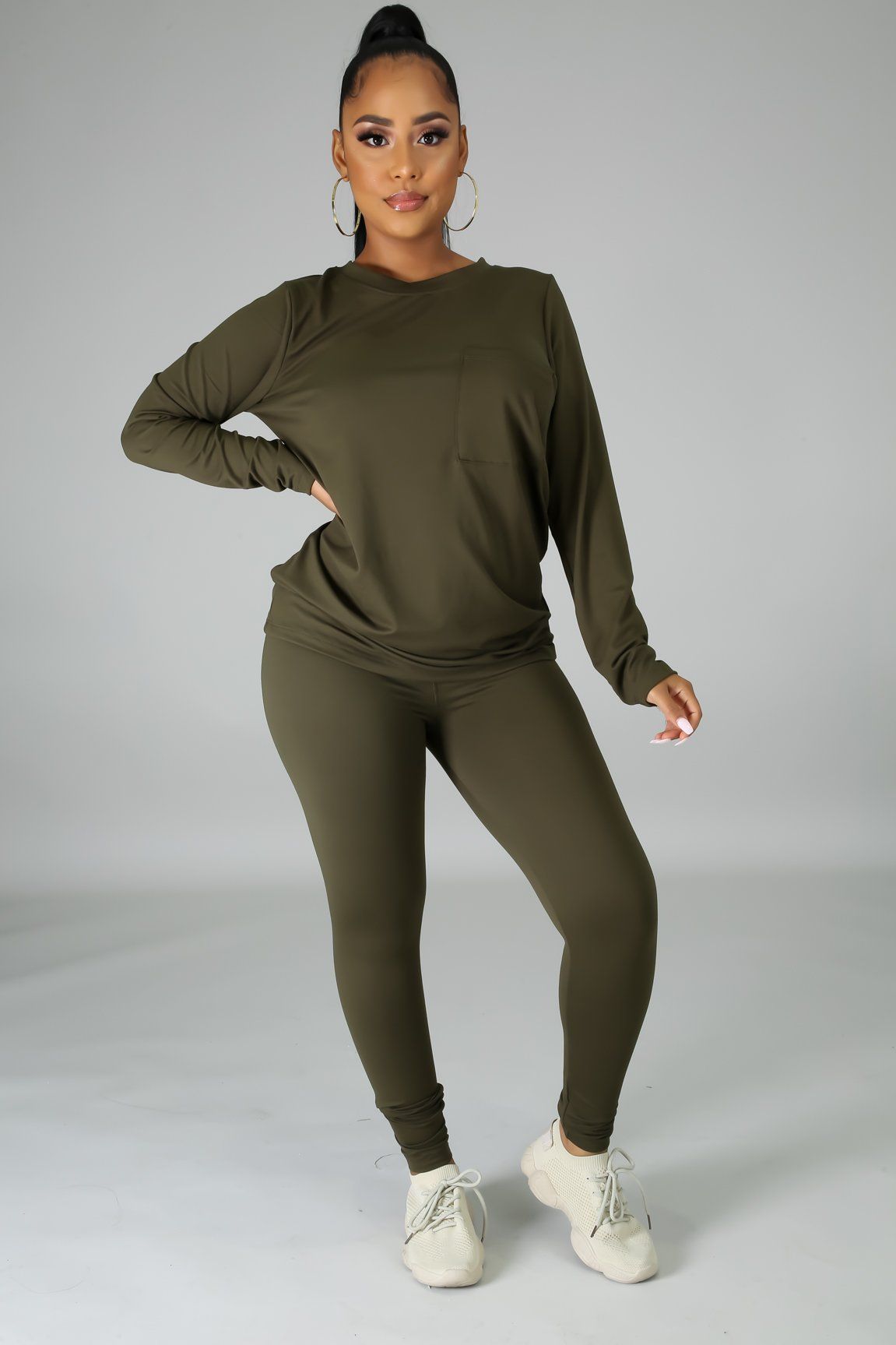 Kiara Long Sleeves Top and Leggings Set - MY SEXY STYLES