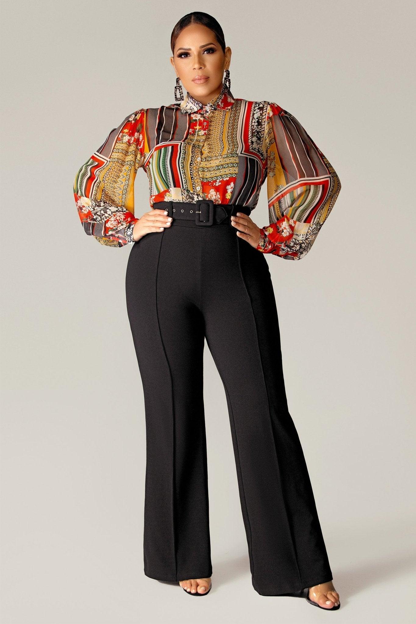 Lizzy Puff Long Sleeves Shirt - MY SEXY STYLES