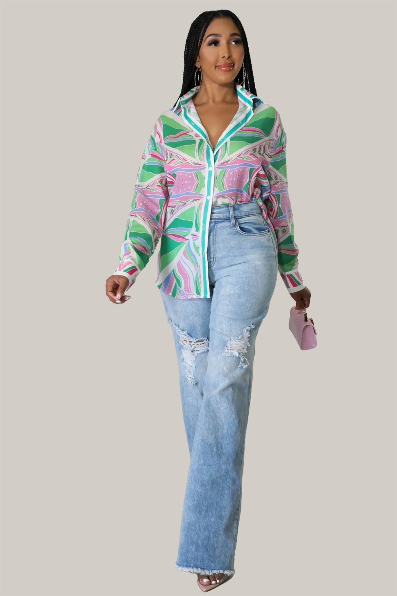 Madison Button Down Long Sleeves Shirt - MY SEXY STYLES