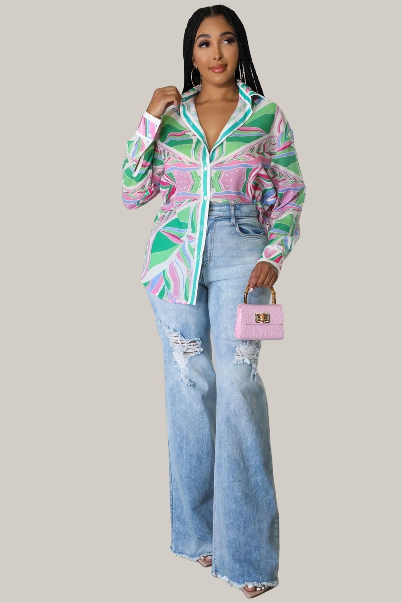 Madison Button Down Long Sleeves Shirt - MY SEXY STYLES