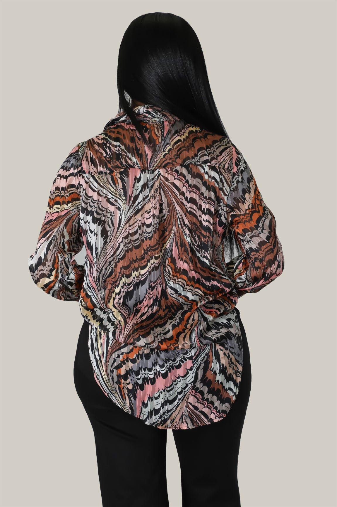 Malia Button Down Long Sleeves Shirt - MY SEXY STYLES