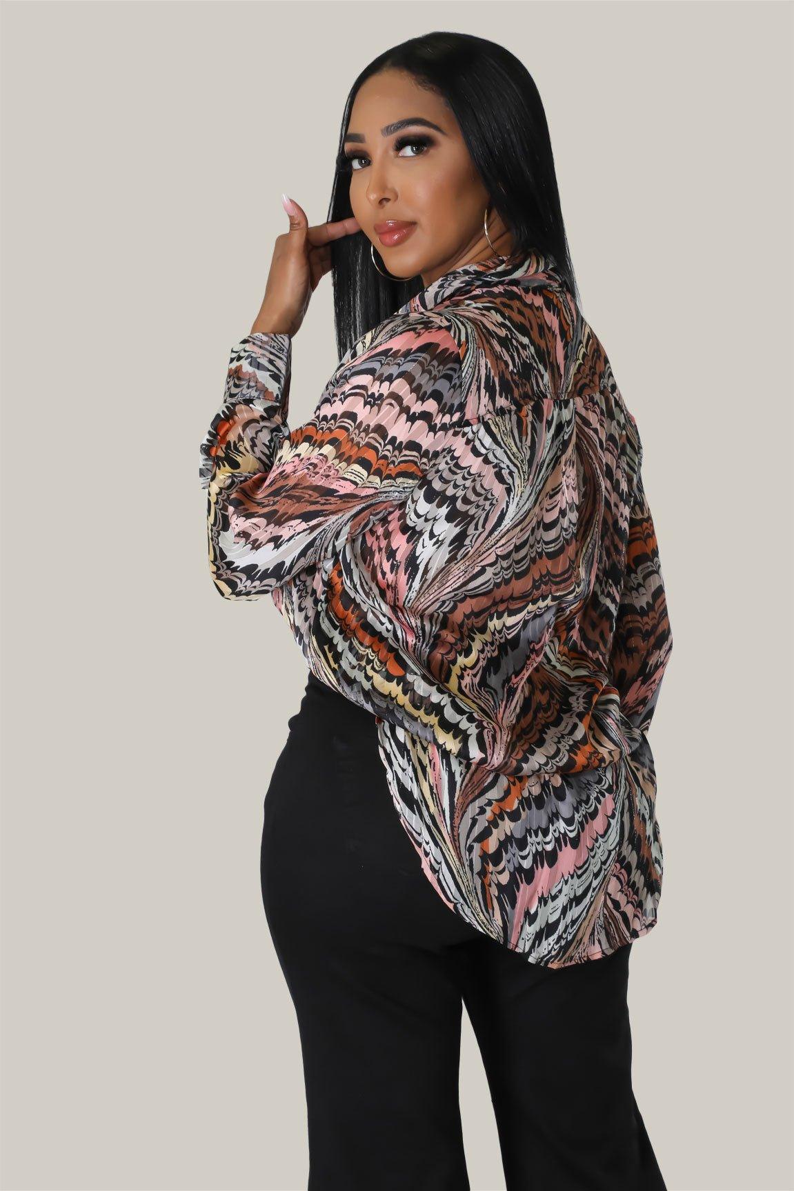 Malia Button Down Long Sleeves Shirt - MY SEXY STYLES