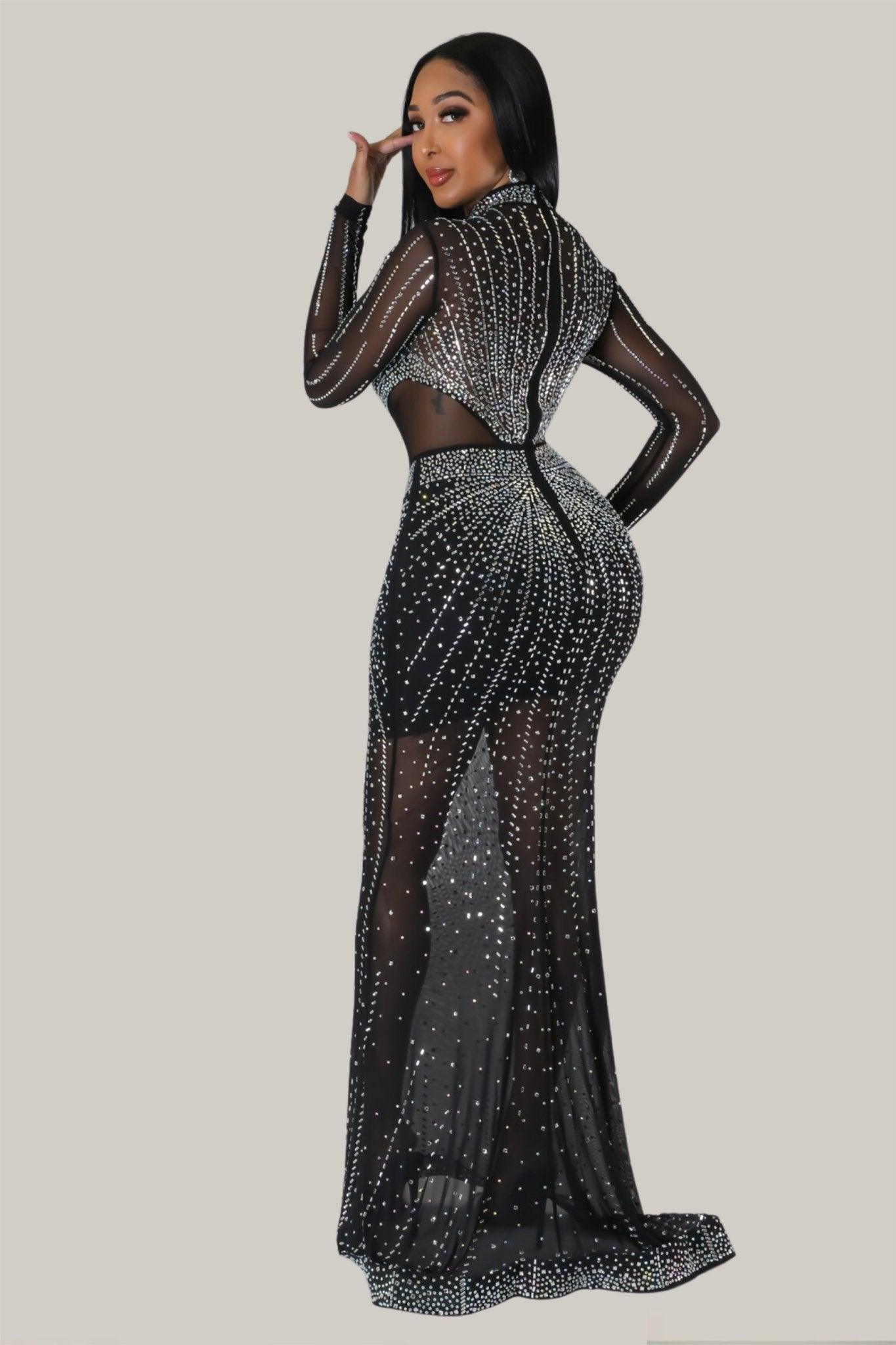 Marlowe Studded Maxi Gala Dress - MY SEXY STYLES