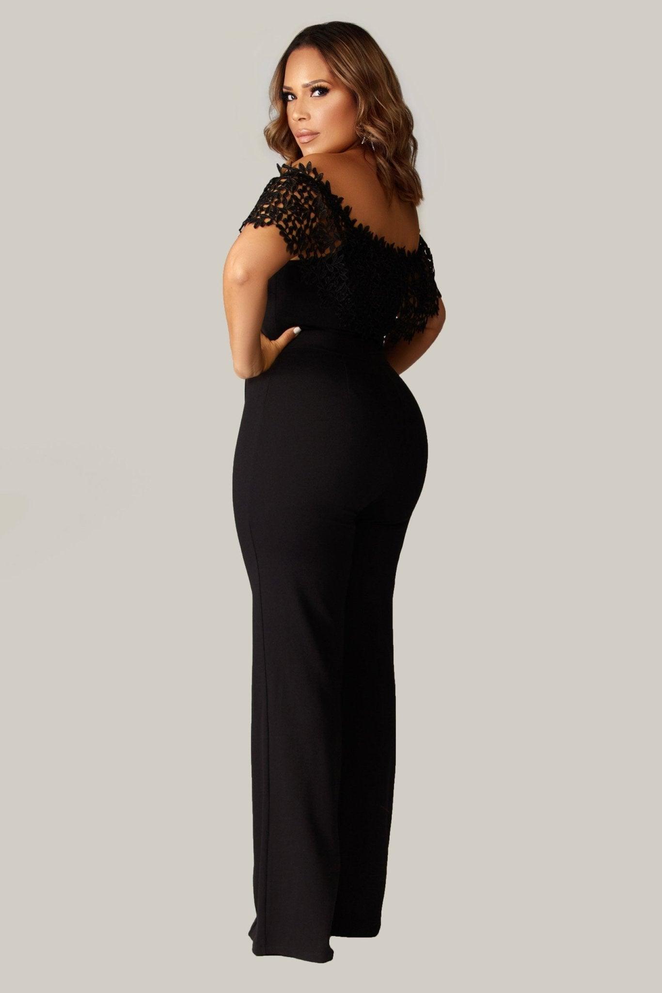 Mia Crochet Band Off Shoulder Jumpsuit - MY SEXY STYLES