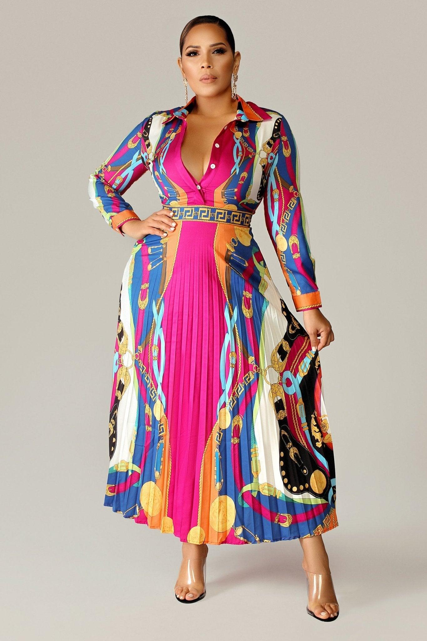 Milan Pleated Skirt Dress - MY SEXY STYLES