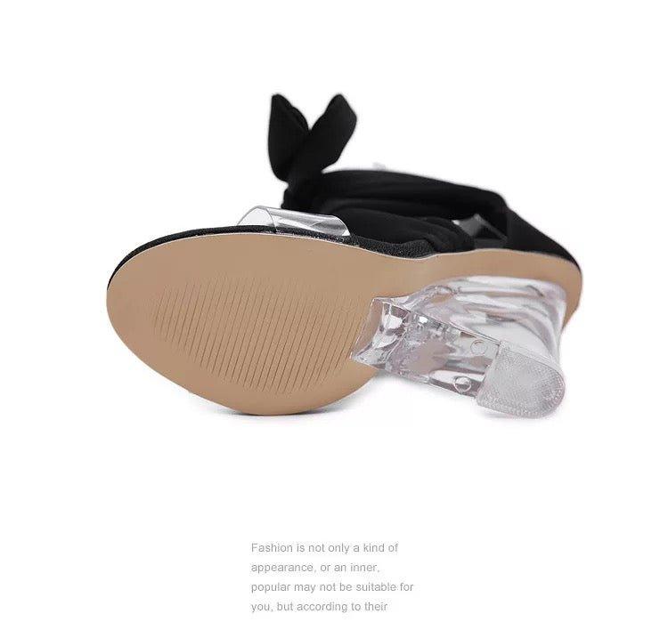 Olivia Peep Toe Lace-Up Wedges - MY SEXY STYLES