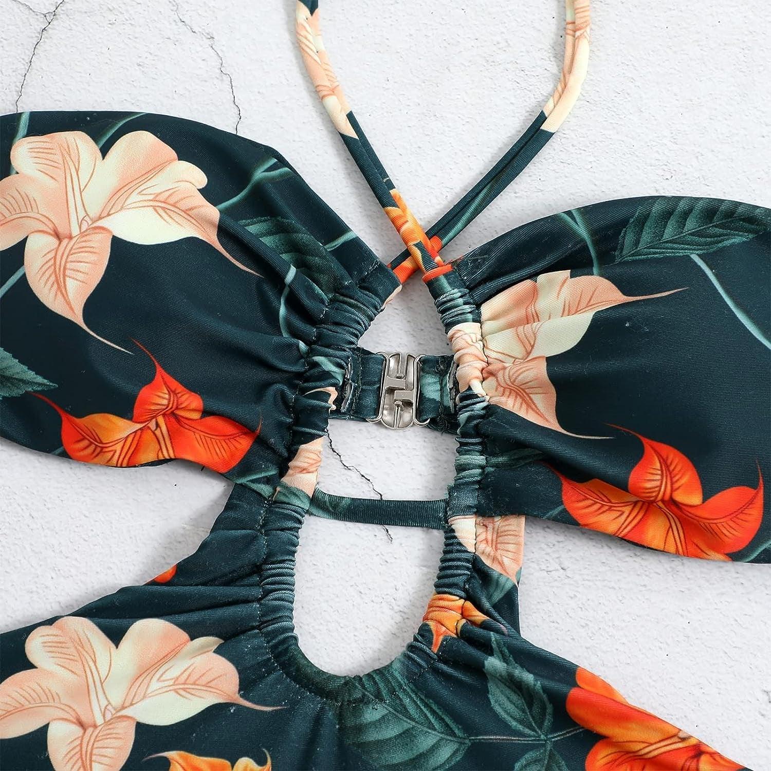 One Piece Swimsuit with Beach Cover up Wrap Skirt - MY SEXY STYLES