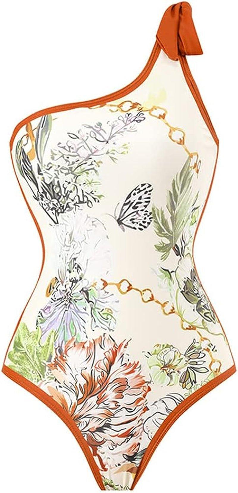 One Piece Swimsuit with Beach Cover up Wrap Skirt - MY SEXY STYLES