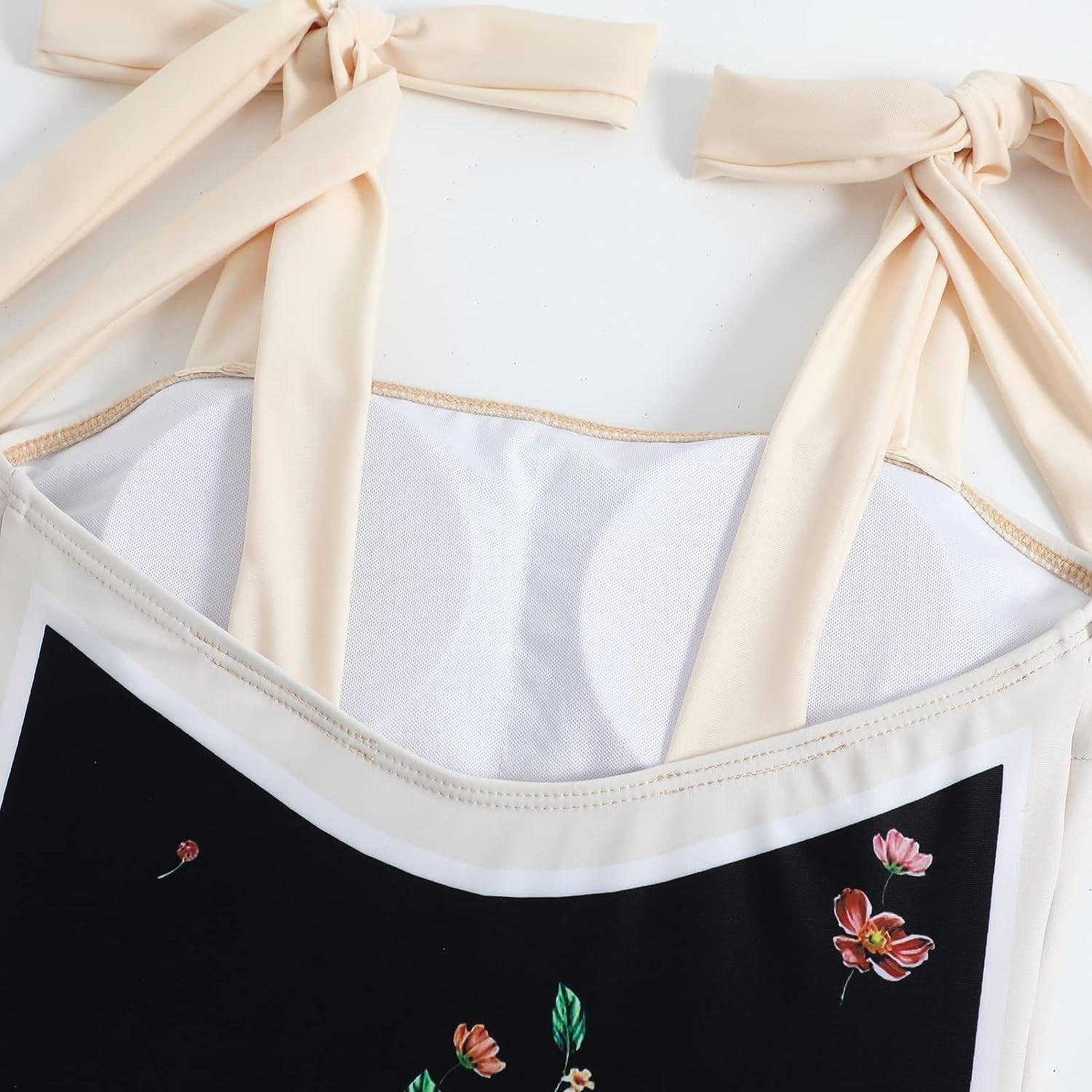 One Piece Swimsuit with Beach Cover up Wrap Skirt - MY SEXY STYLES