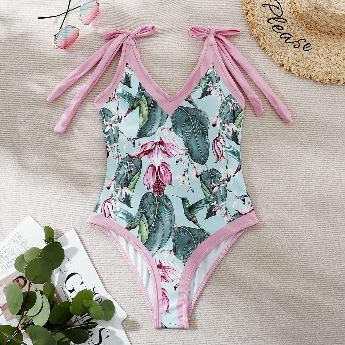 One Piece Swimsuit with Beach Cover up Wrap Skirt - MY SEXY STYLES