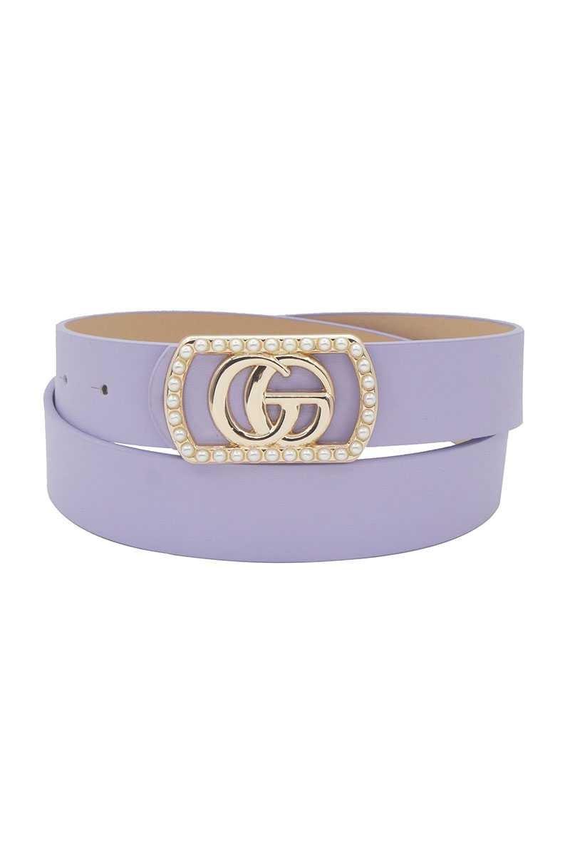 Pants GO Buckle in Rectangle Frame w/ Pearls - MY SEXY STYLES