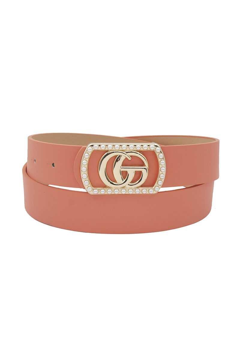 Pants GO Buckle in Rectangle Frame w/ Pearls - MY SEXY STYLES