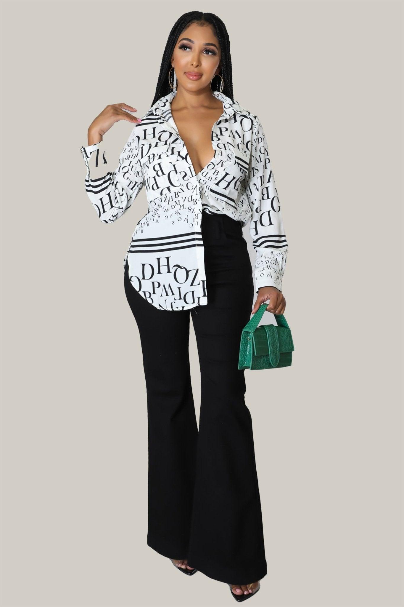 Paris Long Sleeves Button Down Shirt - MY SEXY STYLES