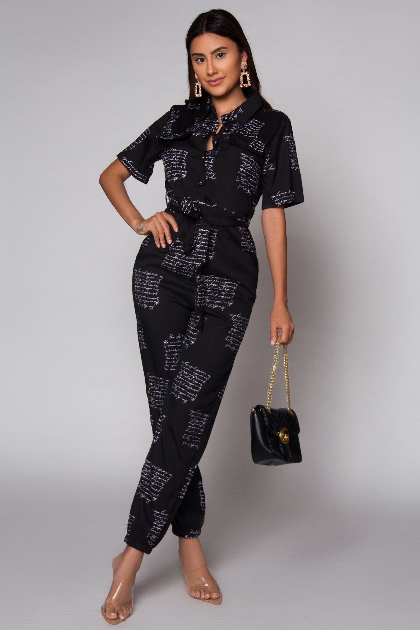 Payton Button Down Casual Jumpsuit - MY SEXY STYLES