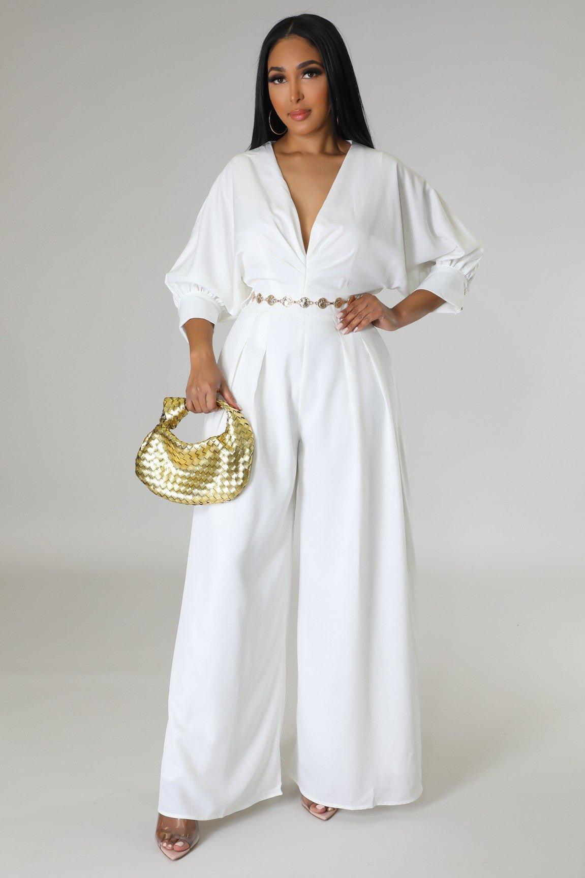 Pearson Belted Palazzo Jumpsuit - MY SEXY STYLES
