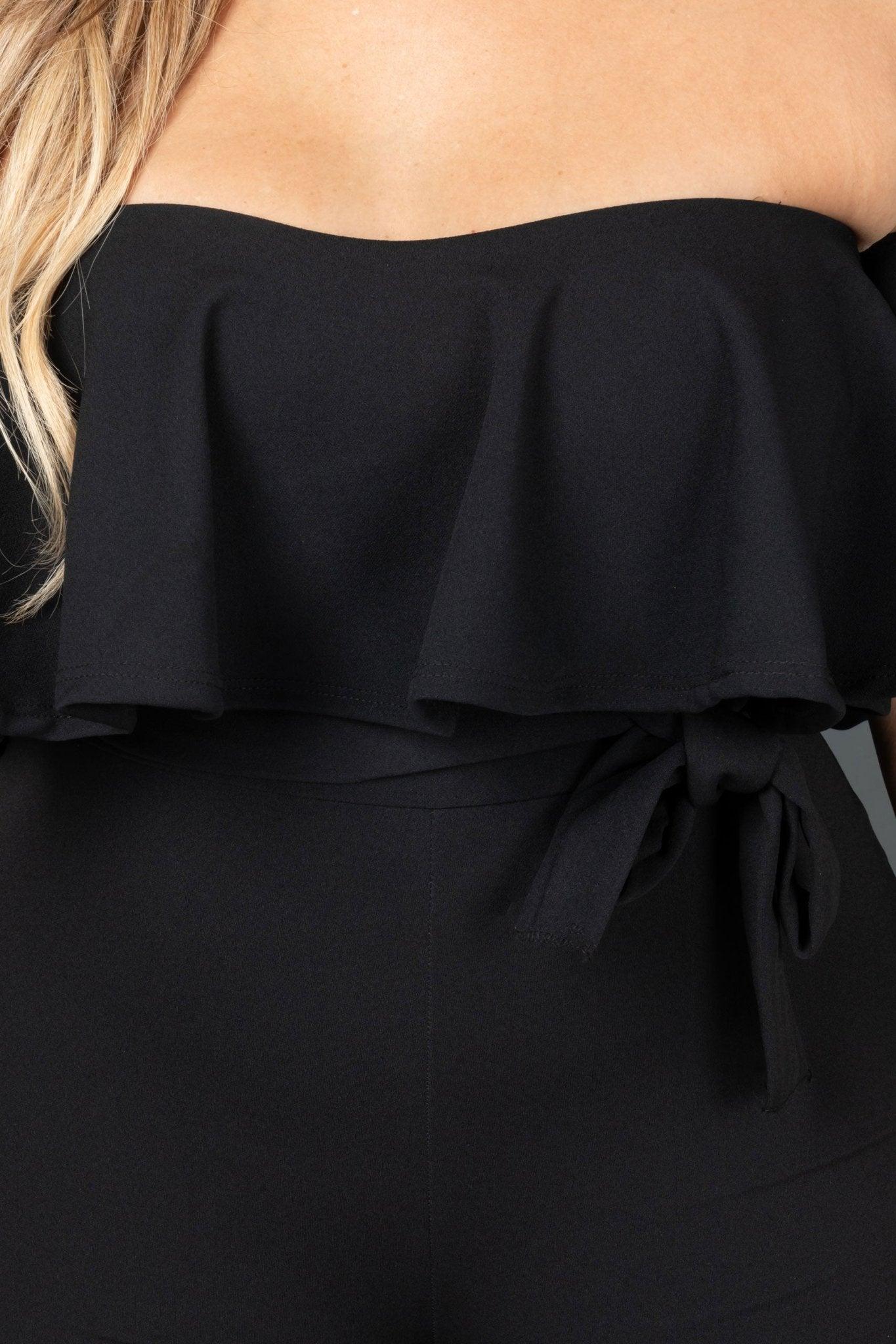 Piper Frill Off Shoulders Jumpsuit - MY SEXY STYLES