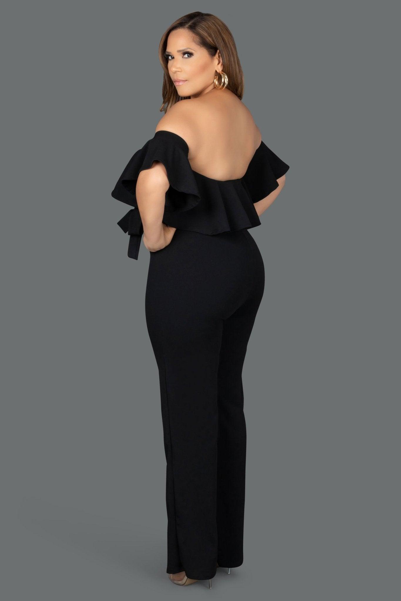 Piper Frill Off Shoulders Jumpsuit - MY SEXY STYLES